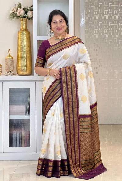 Premium Banarasi Soft Silk Saree - Elegant Festive Wear