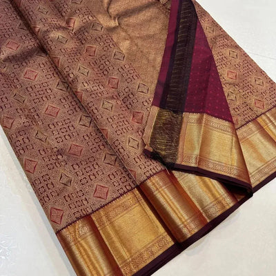 Premium Banarasi Soft Silk Saree - Elegant Zari Border Festive Wear for Women
