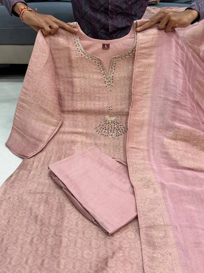 Premium Banarasi Suit Set - Handcrafted Festive Wear with Dupatta