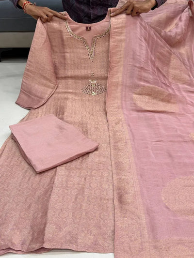 Premium Banarasi Suit Set - Handcrafted Festive Wear with Dupatta
