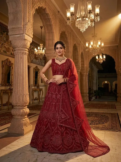 Premium Bridal Lehenga with Heavy Sequins Work for Wedding & Festive Wear