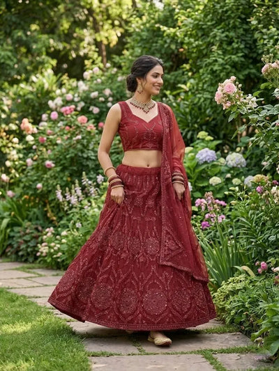Premium Bridal Lehenga with Heavy Sequins Work for Wedding & Festive Wear