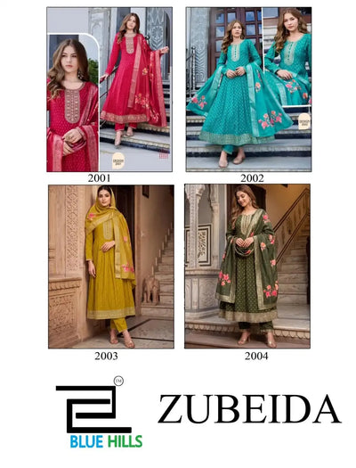 Premium Chanderi Anarkali Kurti Set - Elegant Zari Embroidery & Digital Dupatta Festive Wear for Women