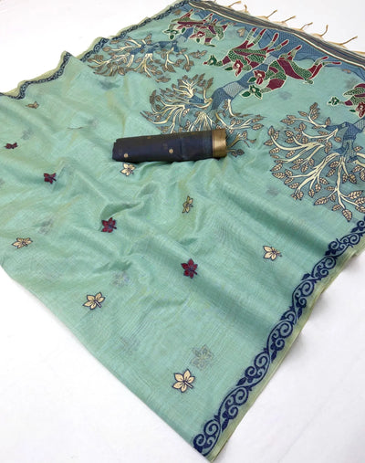 Premium Chanderi Silk Saree with Woven Pallu for Festive Wear