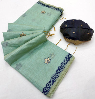 Premium Chanderi Silk Saree with Woven Pallu for Festive Wear