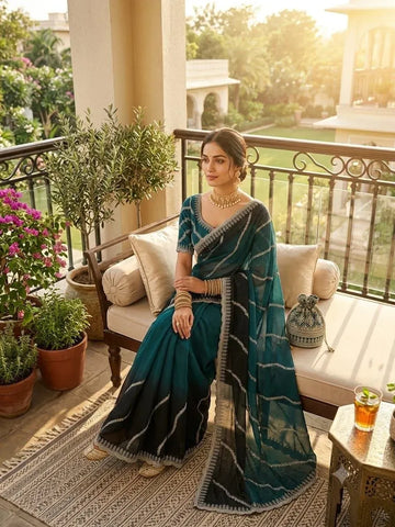 Premium Chiffon Saree - Trendy Designer Embroidery for Wedding Season