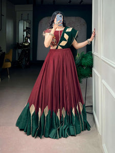 Premium Chinon Lehenga Choli with 7m Flair for Festive Wear