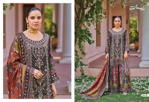 Premium Chinon Silk Kurti Set - Elegant Handwork for Festive Celebrations