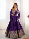 Premium Chinon Silk Lehenga - Heavy Embroidery for Festivities