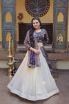 Premium Cosmos Embroidered Lehenga Choli - Heavy Zari & Sequins Work Festive Wear for Women