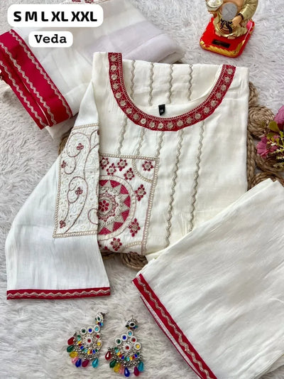 Premium Cotton Blend Kurta Set - Festive Wear for Women