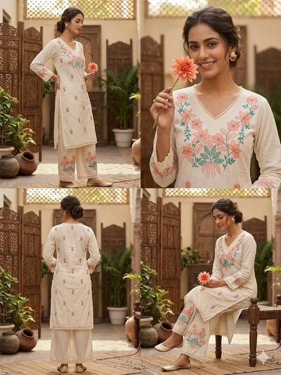 Premium Cotton Kurti Co-ord Set - Elegant A-Line Fit for Raksha Bandhan Collection