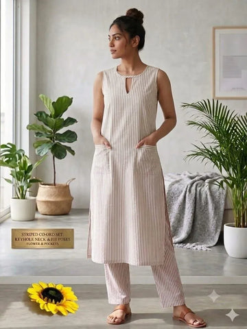 Premium Cotton Kurti Pant Set - Festive Elegance for Women