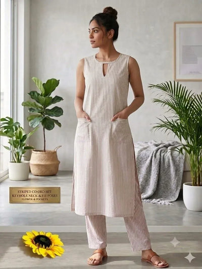 Premium Cotton Kurti Pant Set - Festive Elegance for Women
