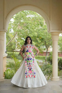 Premium Cotton Lehenga Choli - Festive Garba Wear for Women
