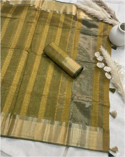 Premium Cotton Saree - Elegant Zari Weaving for Festive Wear