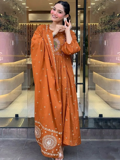 Premium Cotton Silk Kurti Set - Elegant Festive Wear for Women