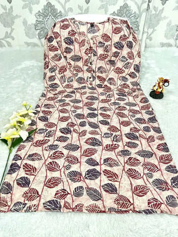 Premium Cotton Straight Kurti - Elegant Daily & Office Wear for Women