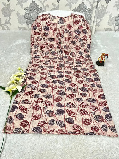 Premium Cotton Straight Kurti - Elegant Daily & Office Wear for Women