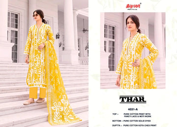 Premium Cotton Unstitched Salwar Suit with Kota Check Dupatta - Festive Wear for Women