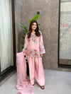 Premium Crape Silk Farsi Salwar Suit - Sequence Embroidery Festive Wear Set