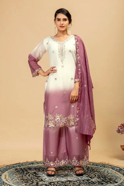 Premium Designer Georgette Kurti Set - Festive Wear with Dupatta | Sizes M-XXL