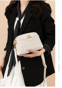 Premium Designer Leather Look Sling Bag - 2 Partition Style for Women