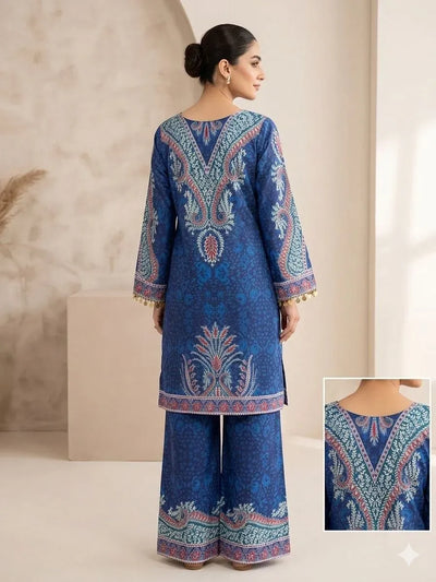 Premium Designer Printed Co-ord Set - Elegant Crepe Silk Palazzo Set for Women