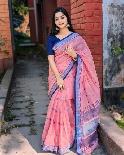 Premium Digital Print Linen Saree - Lightweight Festive Wear for Women