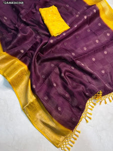 Premium Dola Jari Saree - Soft Smooth Festive Wear for Women