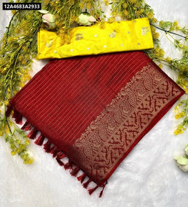 Exclusive Dola Silk Jari Saree with Jacquard Border for Wedding and Festive Wear