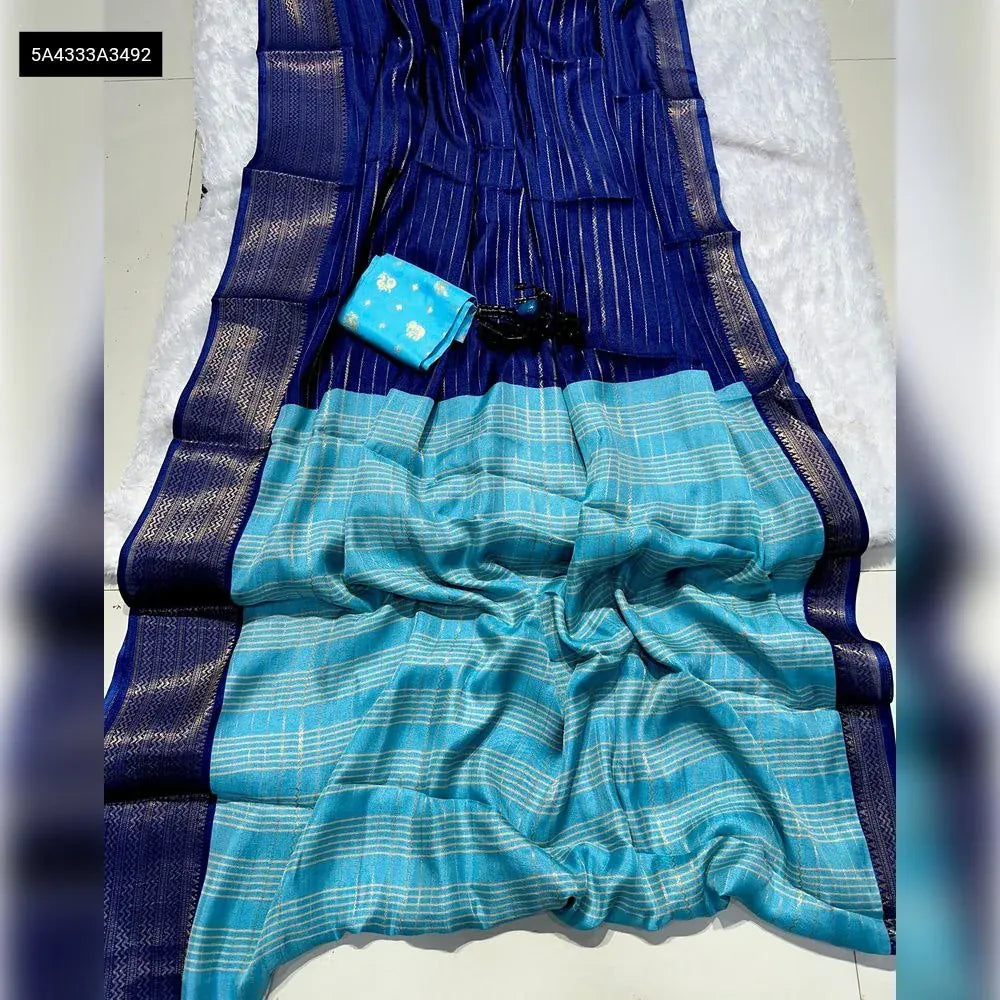 Exclusive Dola Silk Festive Saree with Royal Jaquard Border