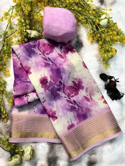 Premium Dull Moss Silk Saree - Designer Festive Wear for Women