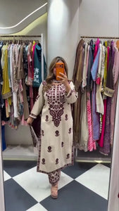 Premium Embroidered Palazzo Suit - Festive Wear for Women