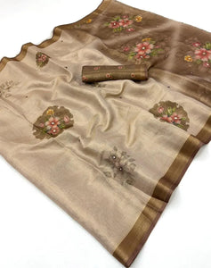 Premium Erode Cotton Saree - Elegant Zari Weaving Festive Wear