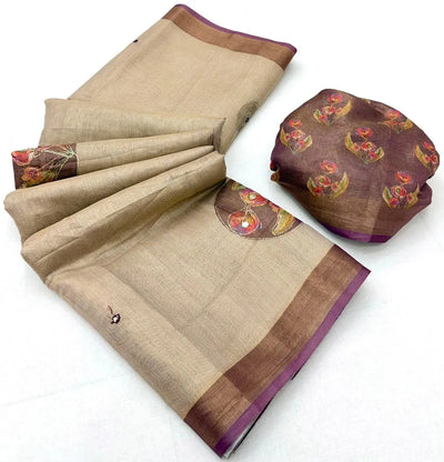Premium Erode Cotton Saree - Elegant Zari Weaving Festive Wear