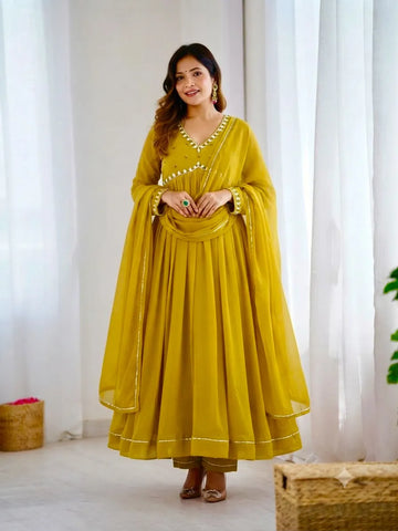 Premium Fox Georgette Gown - Trending Ethnic Wear for Women | Wedding Season