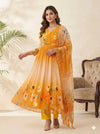 Premium Georgette Gown Set - Handwork Floral Anarkali for Festive Prep
