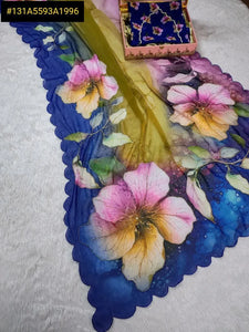 Premium Georgette Handwork Saree for Spring Festivals