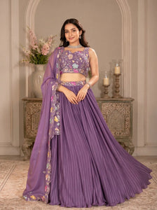 Premium Georgette Lehenga Choli - Heavy Embroidery Festive Wear for Women