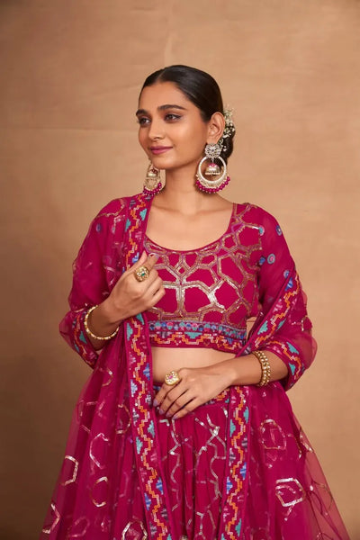 Premium Georgette Lehenga - Elegant Festive Wear for Women