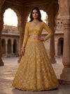 Premium Georgette Mirror Work Lehenga with Heavy 4m Flare