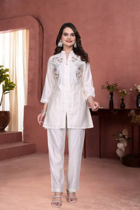 Premium Handwork Co-ord Set - Elegant Berlin Fabric for Women