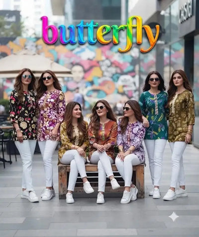 Premium Heavy Rayon Kurti - Elegant Foil Print for Festive Wear