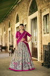 Premium Kalamkari Tasar Silk Lehenga Set with Elegant Embroidery for Women