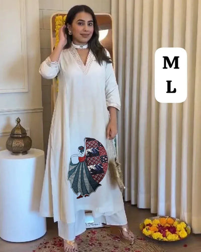 Premium Khadi Cotton Cord Set - Handcrafted Festive Wear for Women