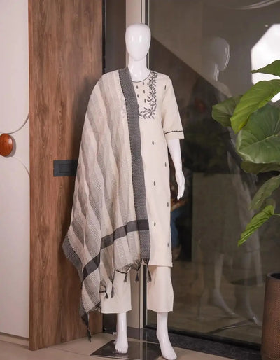 Premium Khadi Cotton Kurti Set - Elegant Festive Wear for Women