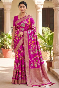 Premium Khadi Silk Saree with Bird Motifs for Wedding Wear