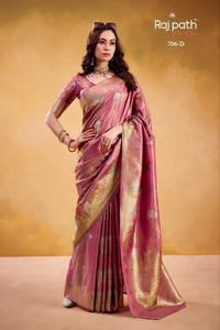 Premium Kora Tissue Silk Saree - Handcrafted Elegance for Indian Festivities