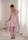 Premium Kurti Pant Set with Batwa - Mirror Work Festive Wear